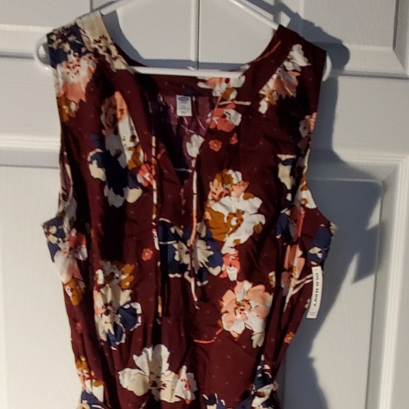 Old Navy XXL Maroon No Sleeves Short Dress NWT - Picture 1 of 6